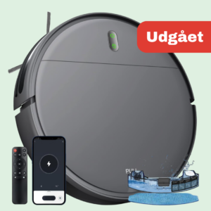 CleanFriend™ robotstøvsuger og gulvmoppe - Sort