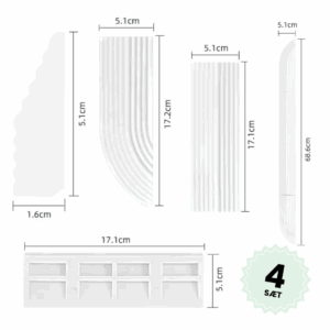 Dørtrinsramper - 4 stk. / Hvid