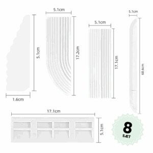 Dørtrinsramper - 8 stk. / Hvid