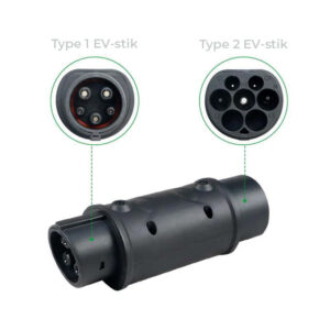 Zmartgear Type 2 til Type 1 adapter