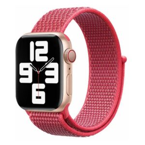 Lippa Apple Watch nylonrem 38/40/41, Rød
