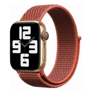 Lippa Apple Watch nylonrem 42/44/45/49, Abrikos