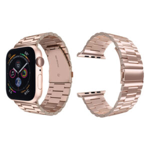 Lippa Apple Watch urlænke i rustfri stål 42/44/45/49, Rose Gold