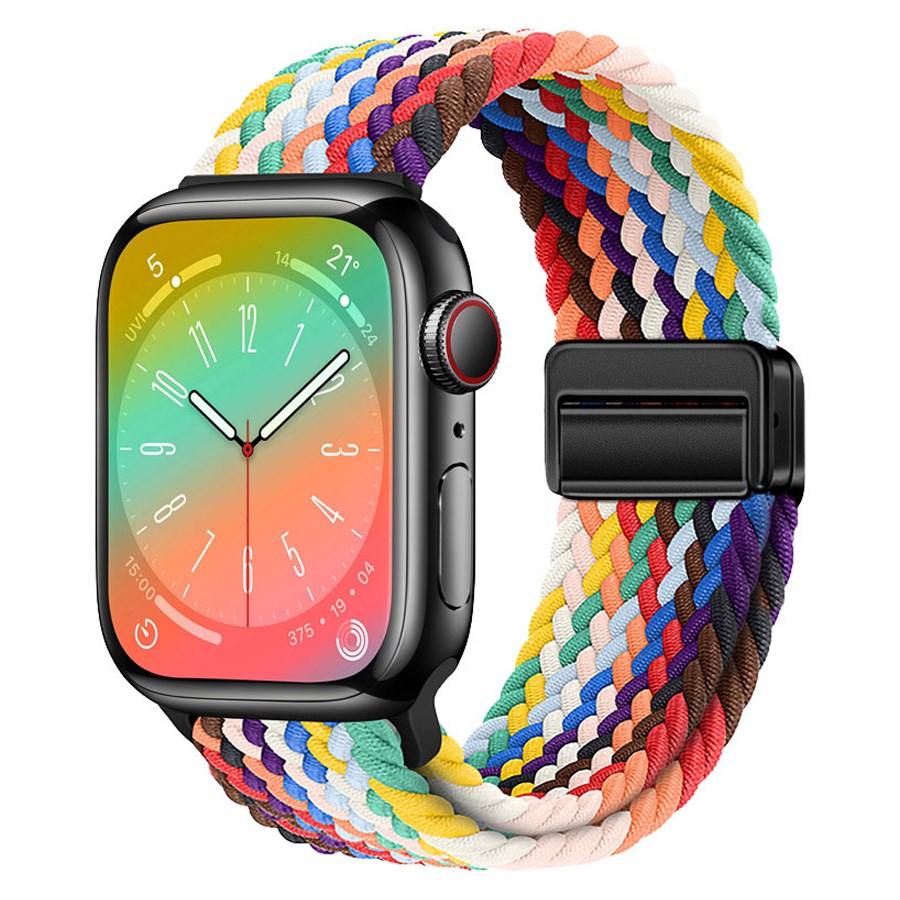 Lippa Apple Watch Nylon Rem inkl. Magnetisk Lås 38/40/41 mm, Flerfarvet
