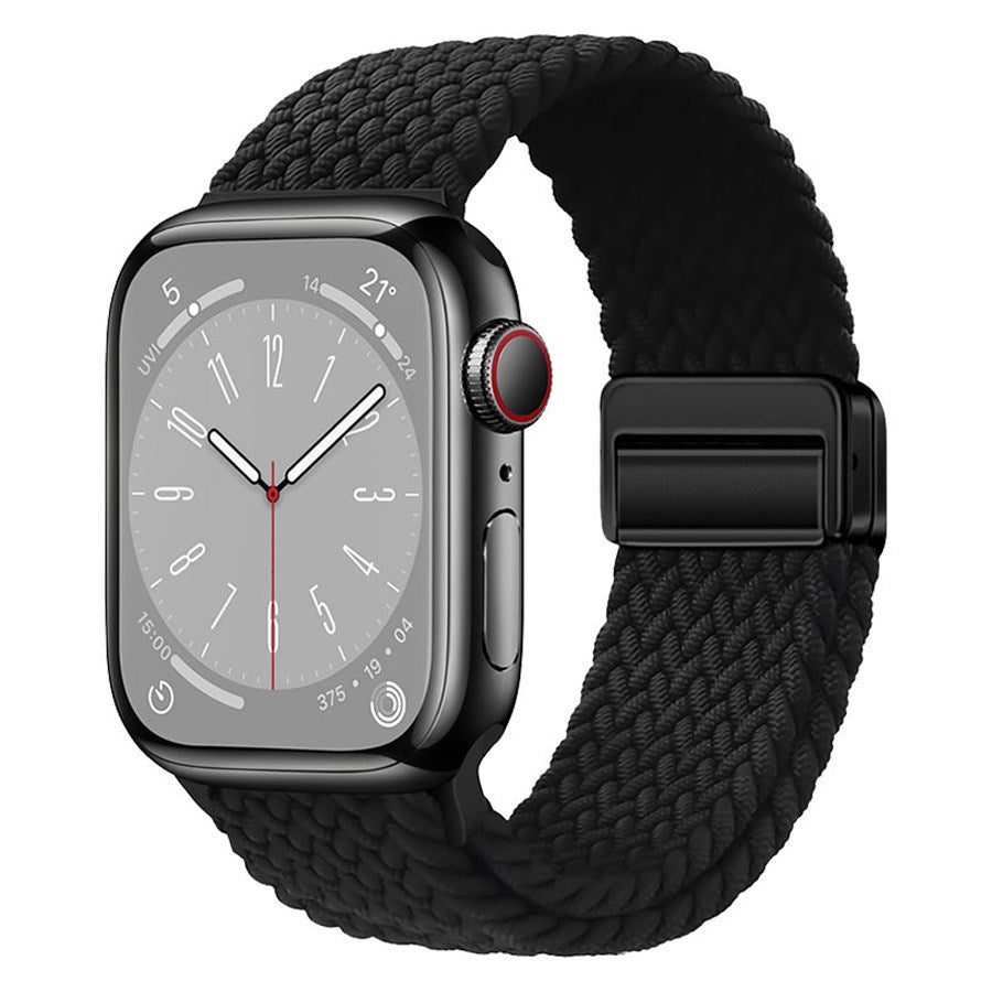 Lippa Apple Watch Nylon Rem inkl. Magnetisk Lås 38/40/41 mm, Sort