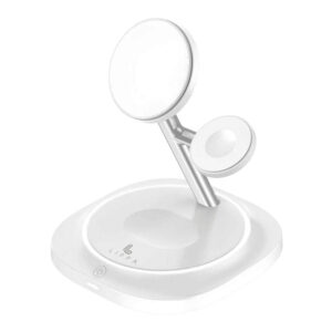 Lippa 3-i-1 MagSafe trådløs oplader 15W, Hvid